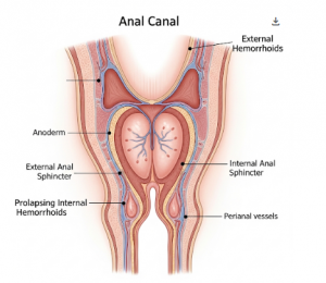 Hemorrhoid diagram