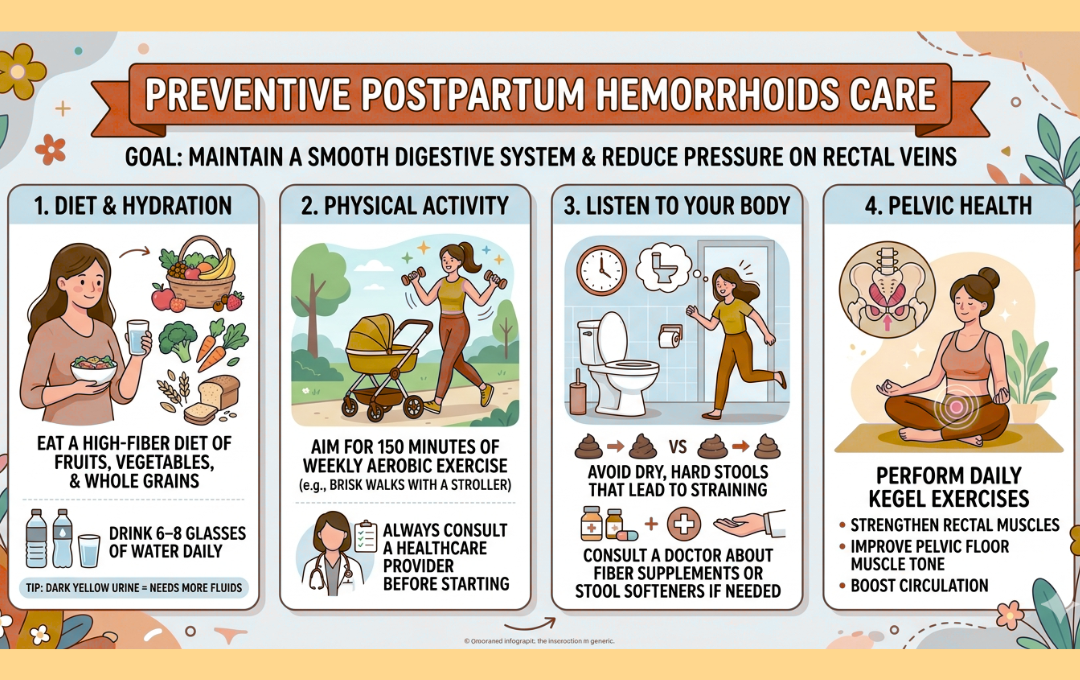 Care tips for preventing post partum hemorrhoids